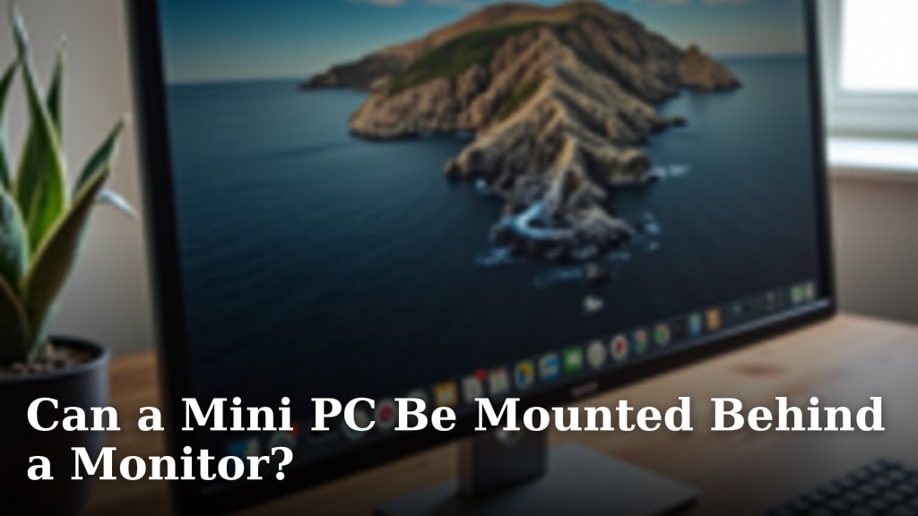 Can a Mini PC Be Mounted Behind a Monitor?