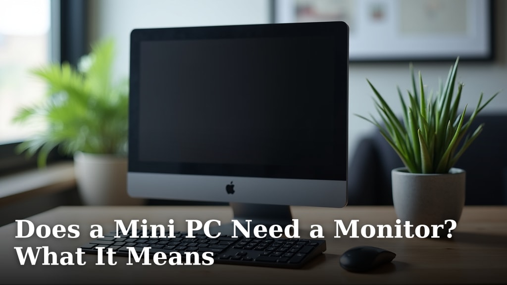 Does a Mini PC Need a Monitor? What It Means