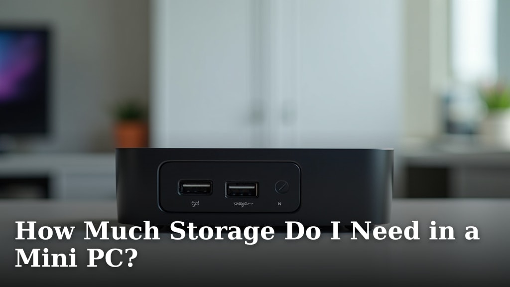 How Much Storage Do I Need in a Mini PC?